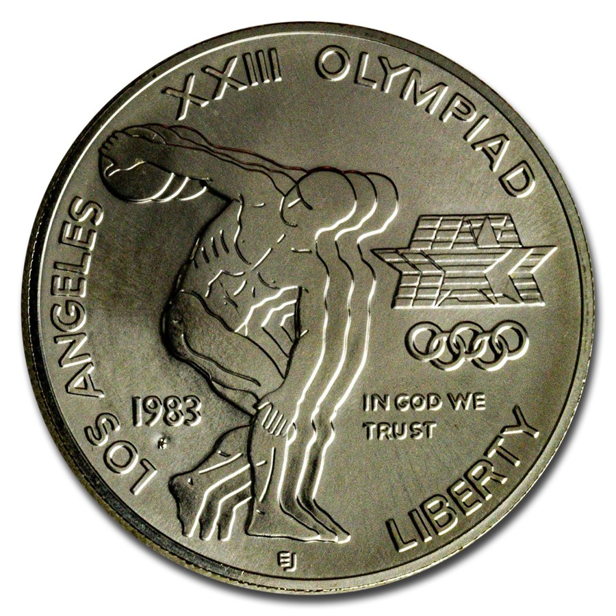 1983-S Olympic $1 Silver Commem BU (Capsule Only)