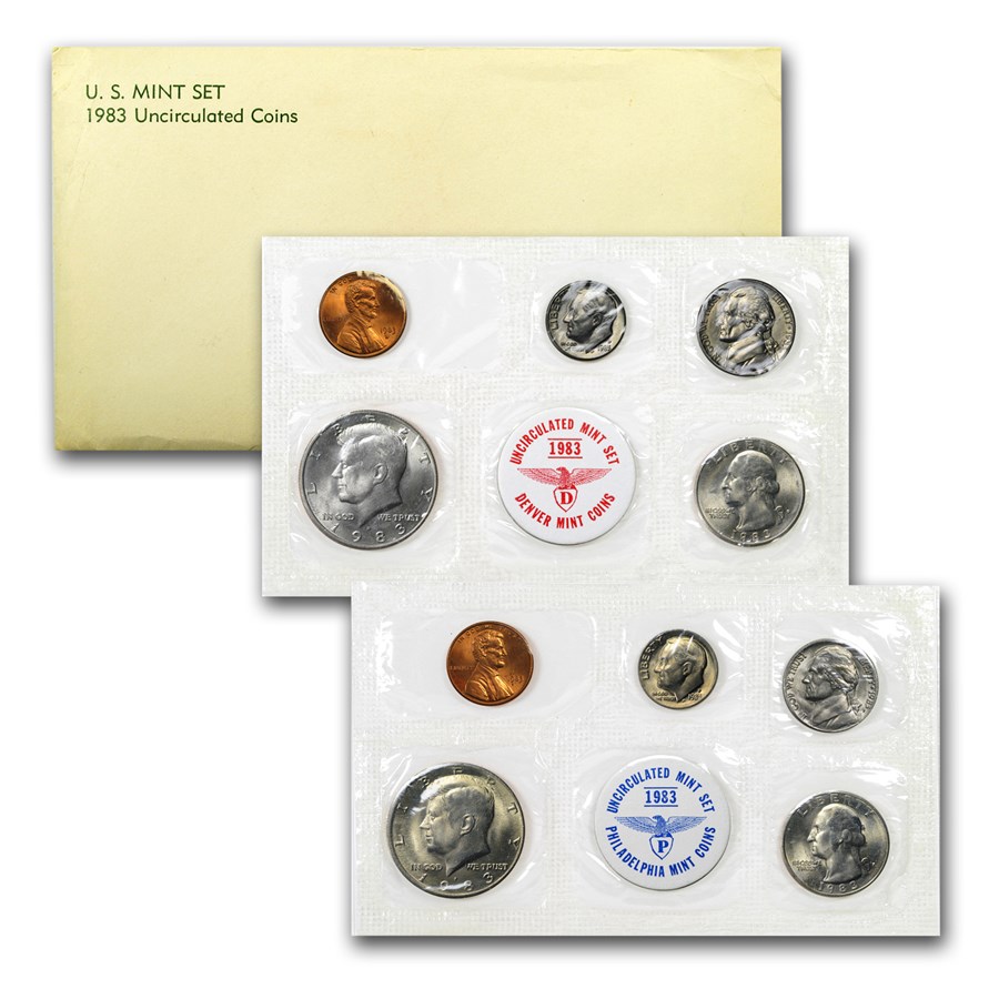 1983 Uncirculated Coin Set (3rd Party Packaging)