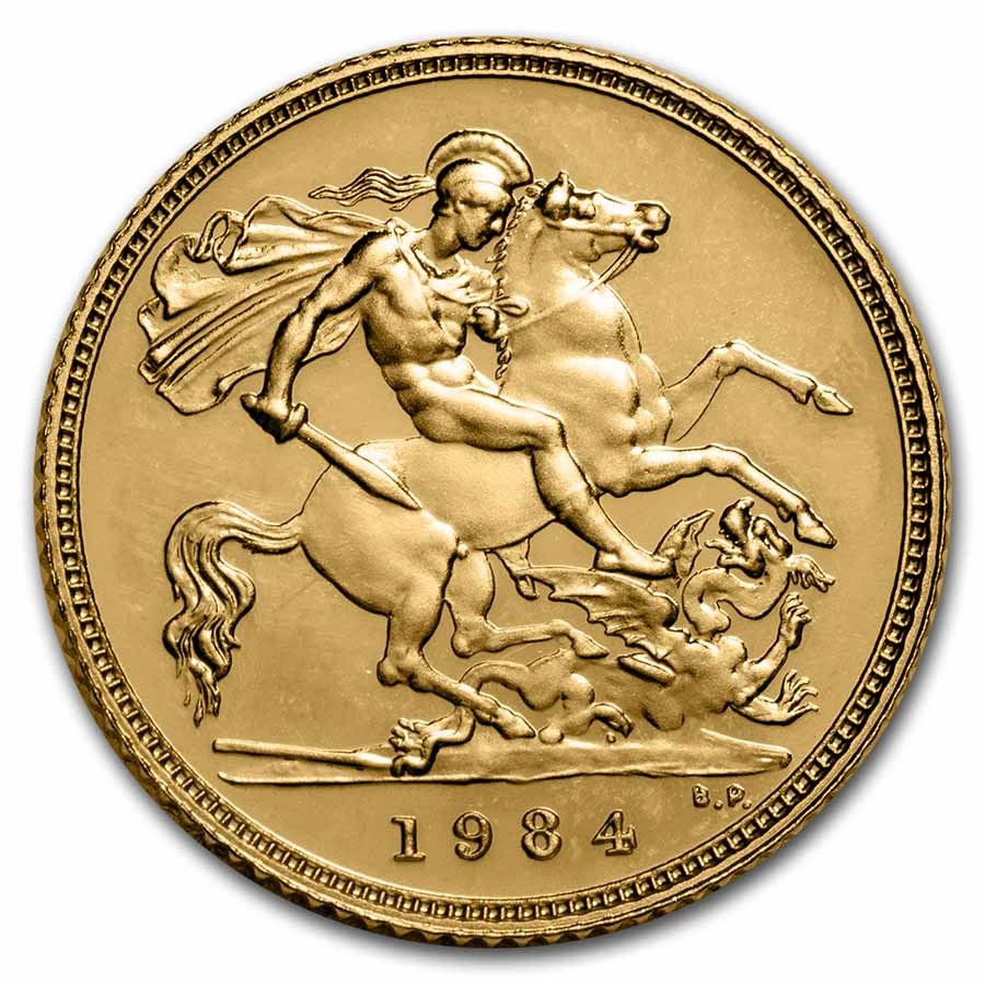 1984 Great Britain Gold 1/2 Sovereign Proof