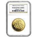 1984 Isle of Man 1 oz Proof Gold Angel PF-69 NGC