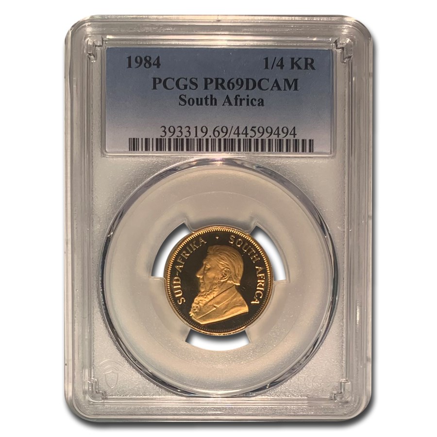 1984 South Africa 1/4 oz Proof Gold Krugerrand PR-69 DCAM PCGS