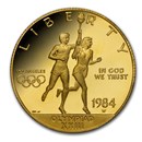 1984-W Gold $10 Commem Olympic Proof (Capsule Only)