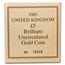 1985 Great Britain Gold £5 Elizabeth II Proof W/Box and COA