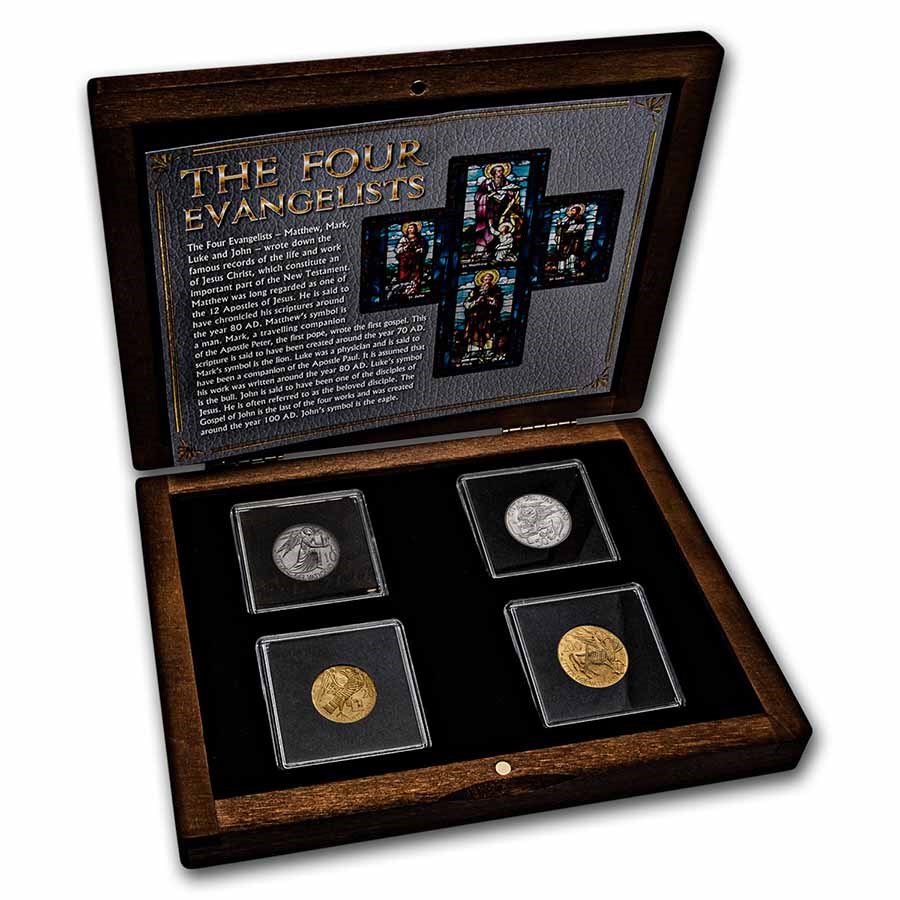 1985 Vatican City The Four Evangelists 4-Coin Set BU