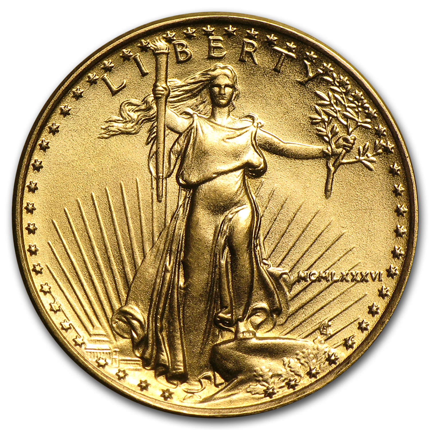 1986 1/10 oz American Gold Eagle BU (MCMLXXXVI)