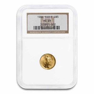 Buy 1986 1/10 oz American Gold Eagle MS-69 NGC | APMEX