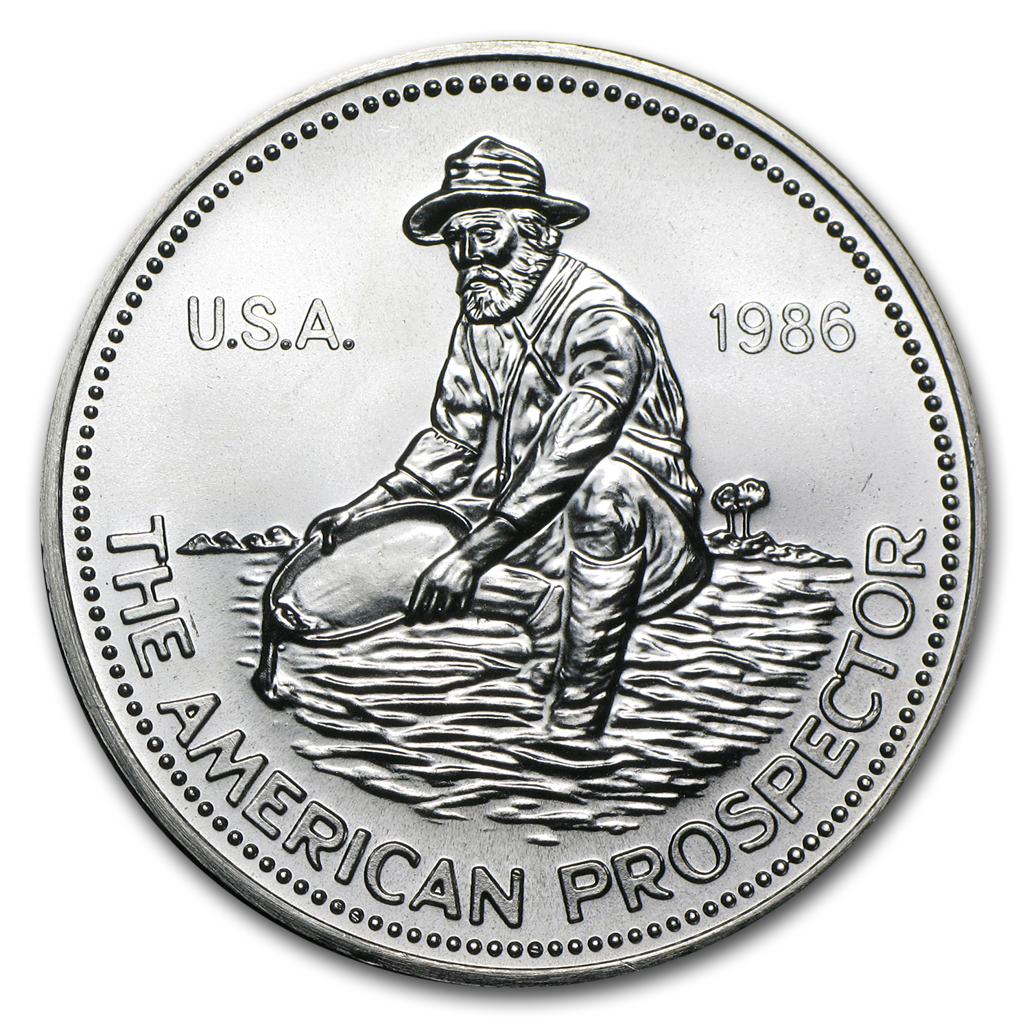 Buy 1986 1 oz Silver Engelhard American Prospector APMEX