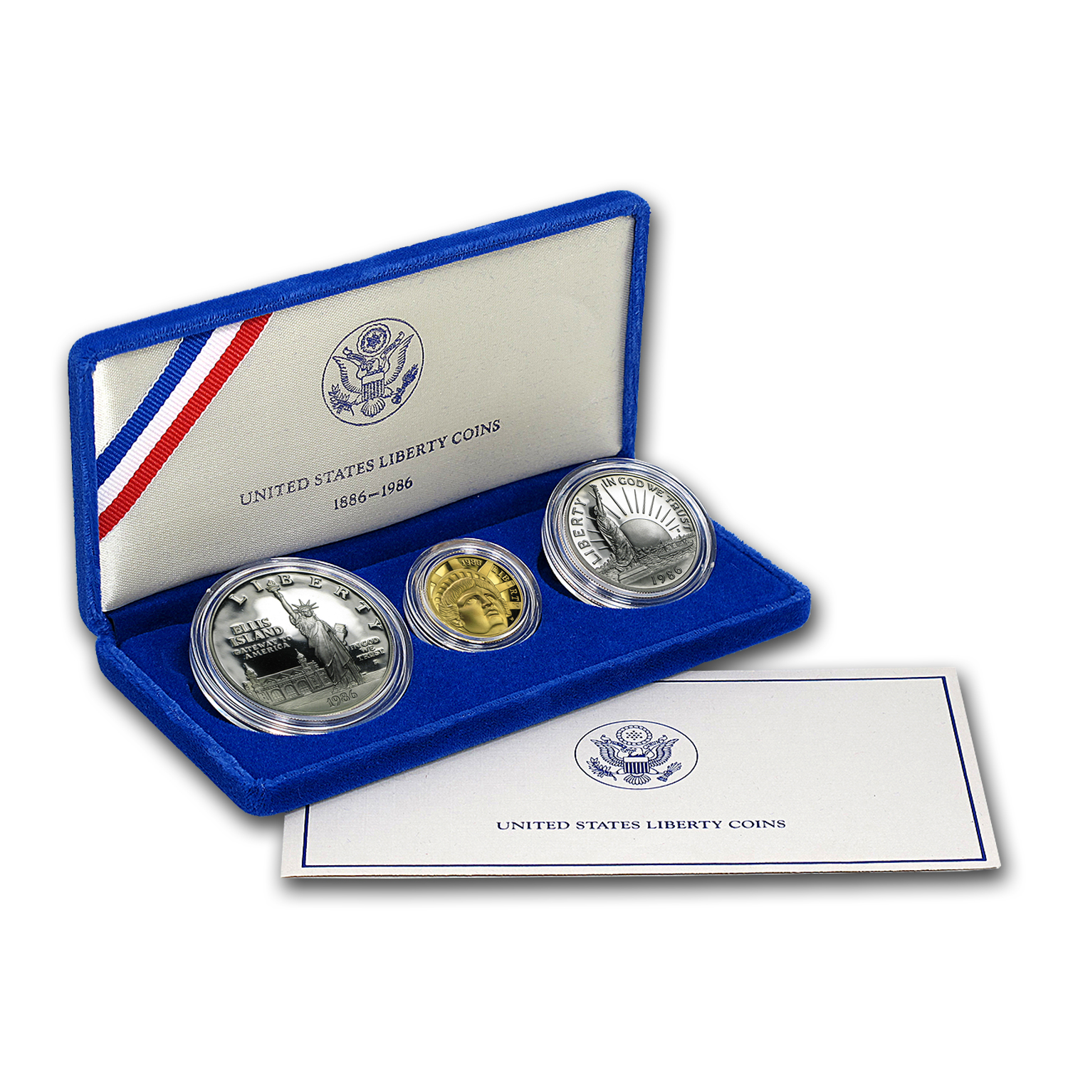 Buy 1986 3-Coin Statue of Liberty Proof Commem Set | APMEX