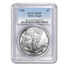 1986 American Silver Eagle MS-69 PCGS