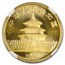 1986 China 1/10 oz Gold Panda MS-69 NGC