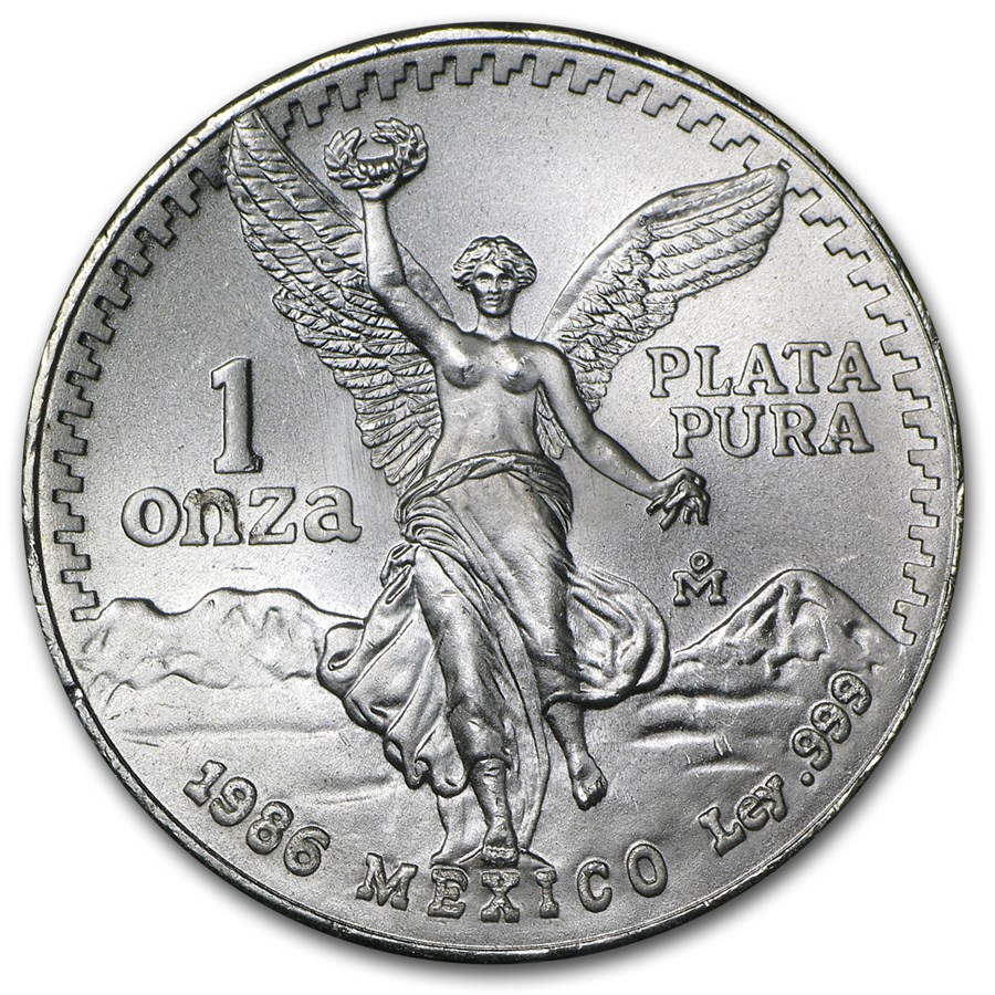 1986 Mexico 1 oz Silver Libertad BU