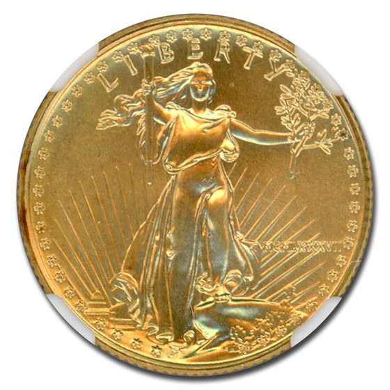 Buy 1987 1/4 oz American Gold Eagle MS-69 NGC (Everhart) | APMEX