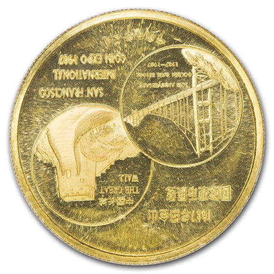 Buy 1987 1 oz Gold Panda San Francisco Coin Expo PR-67 DCAM PCGS | APMEX