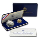 1987 2-Coin Commem Constitution Proof Set (w/Box & COA)