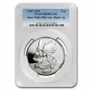 1987 5 oz Silver Disney's Snow White 50th Anniv Dopey PR-69 PCGS