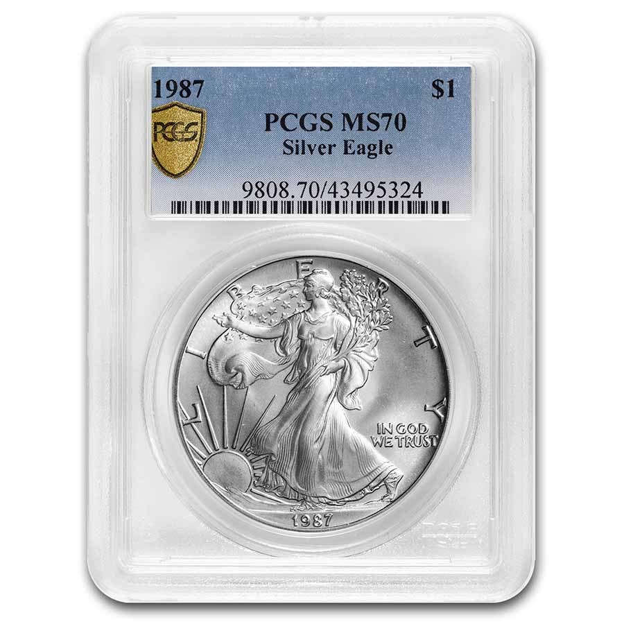 1987 American Silver Eagle MS-70 PCGS