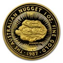 1987 Australia 1 oz Proof Gold Nugget