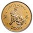1987 Hong Kong Gold $1000 Year of the Rabbit MS-69 PCGS