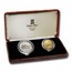 1987 Macau 2-Coin Gold & Silver Year of the Rabbit Proof Set