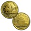 1987-S China 5-Coin Gold Panda Set BU (Sealed)