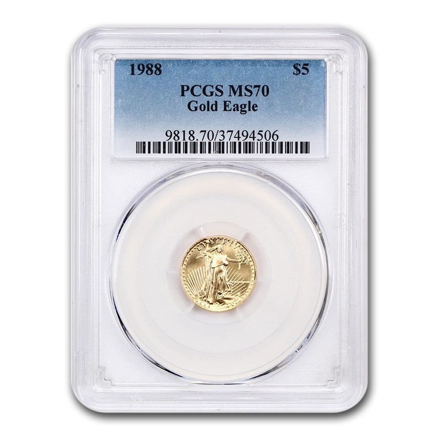 Buy 1988 1/10 oz Gold Eagle MS-70 PCGS | APMEX