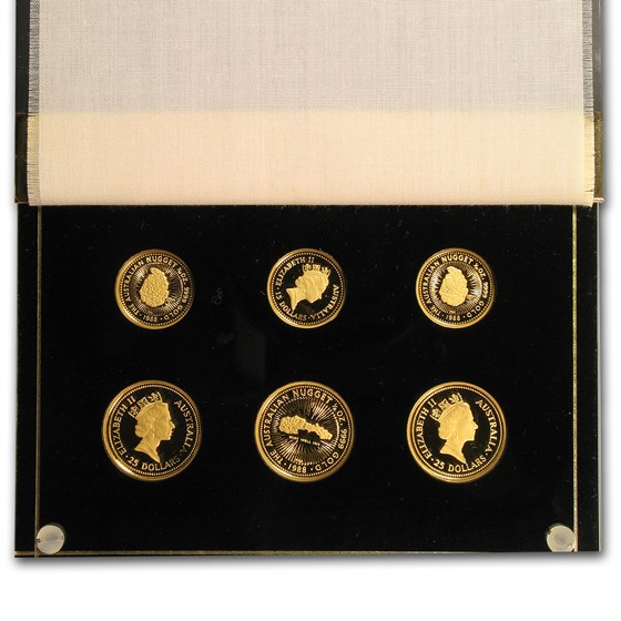 Buy 1988 Australia 6-coin Gold Nugget Bicentennial Proof Set | APMEX