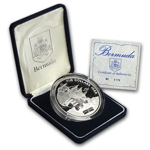 Buy 1988 Bermuda 5 oz Silver $5 San Antonio Proof | APMEX