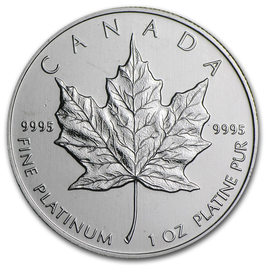 1988 Canada 1 oz Platinum Maple Leaf BU