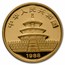 1988 China 5-Coin Gold Panda Proof Set (w/Box & COA)