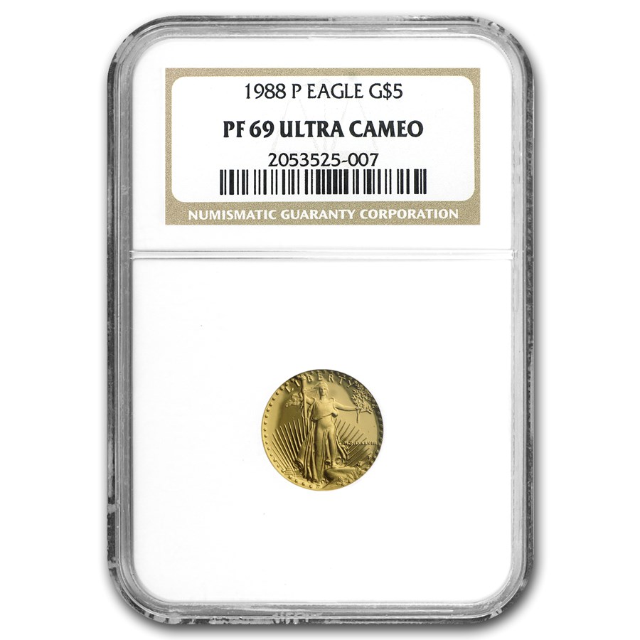 1988-P 1/10 oz Proof American Gold Eagle PF-69 UCAM NGC