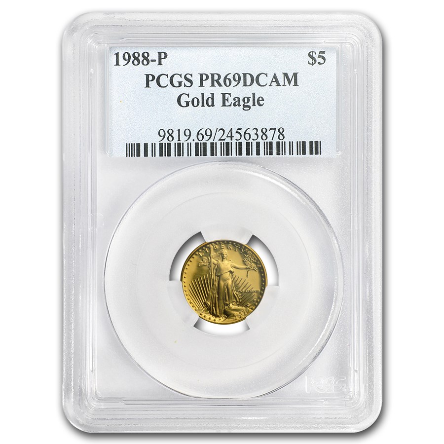 1988-P 1/10 oz Proof American Gold Eagle PR-69 DCAM PCGS