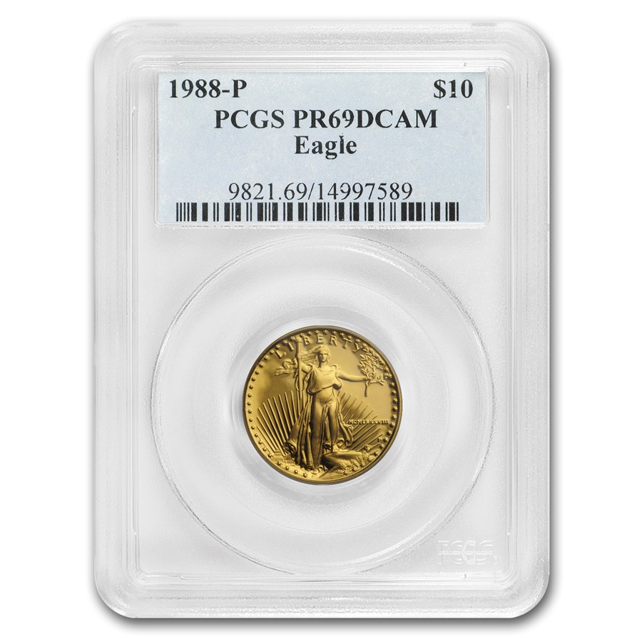 1988-P 1/4 oz Proof American Gold Eagle PR-69 DCAM PCGS