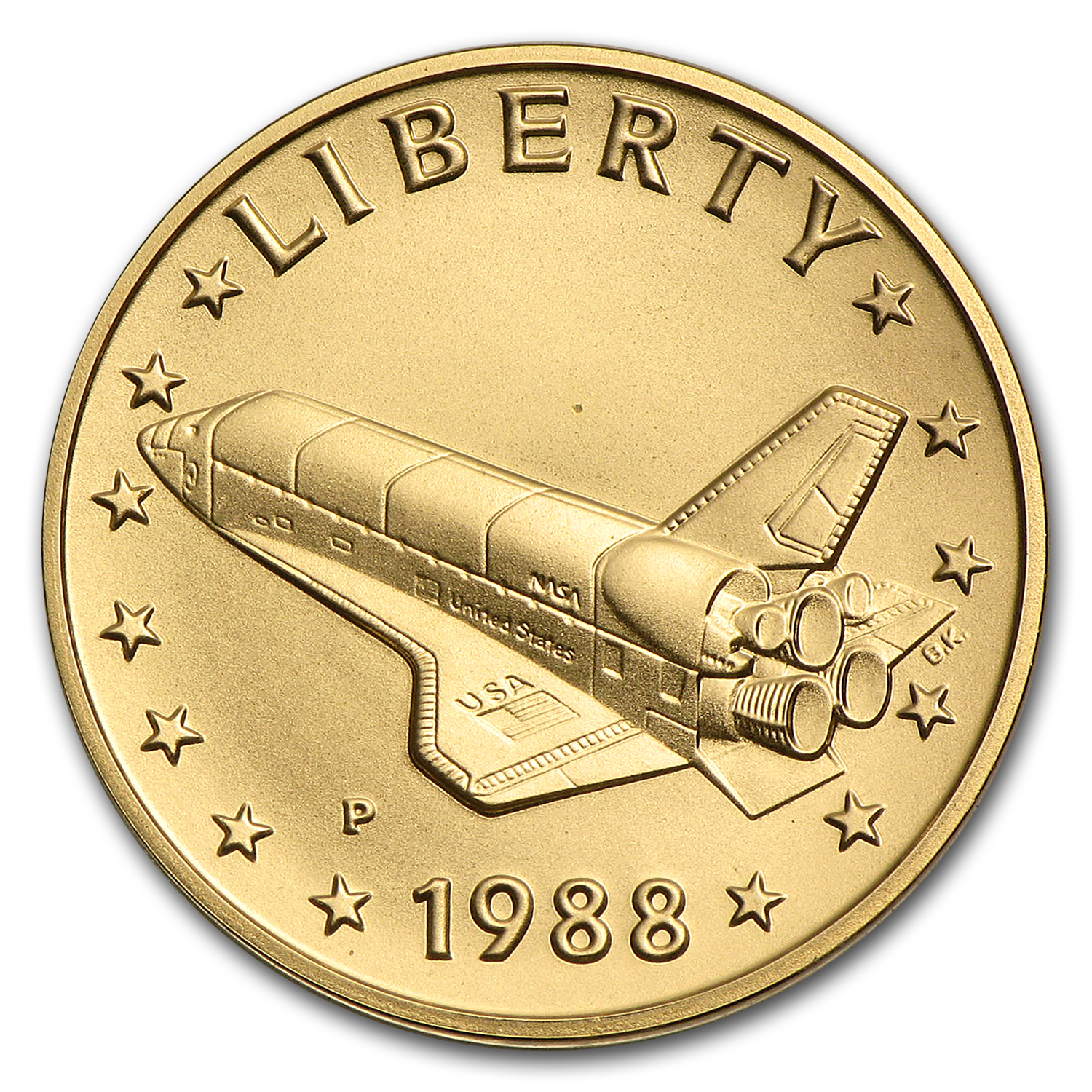 Buy 1988-P Gold Medal America in Space Young Astronaut (BU/Prf