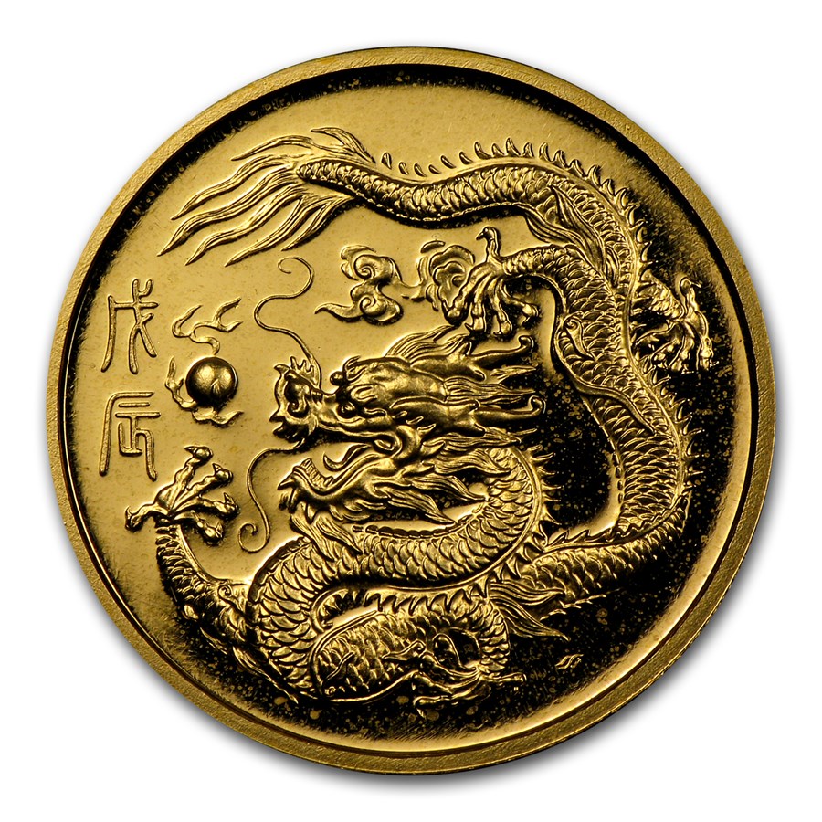 Buy 1988 Singapore 1/4 oz Proof Gold 25 Singold Dragon | APMEX