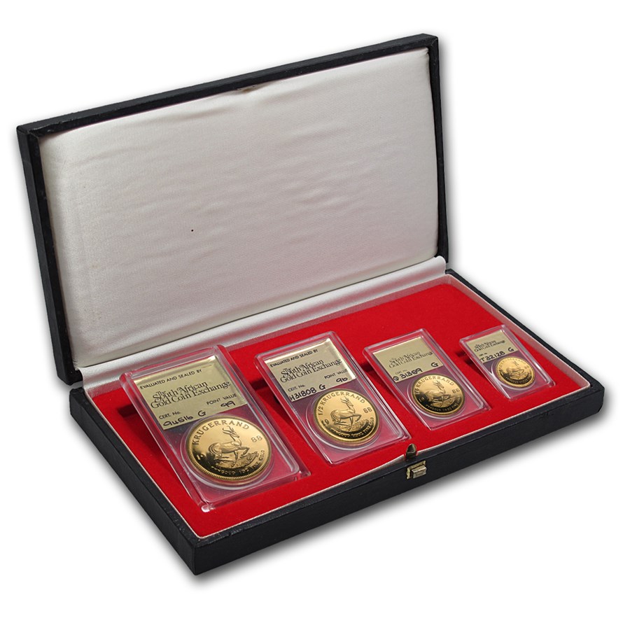 Buy 1988 South Africa 4-Coin Gold Krugerrand Proof Set (SAGCE) | APMEX