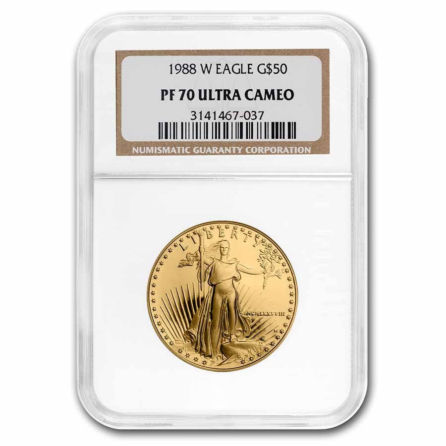 1988-W 1 oz Proof American Gold Eagle PF-70 UCAM NGC