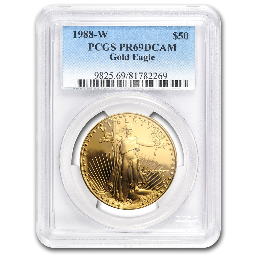 1988-W 1 oz Proof American Gold Eagle PR-69 DCAM PCGS