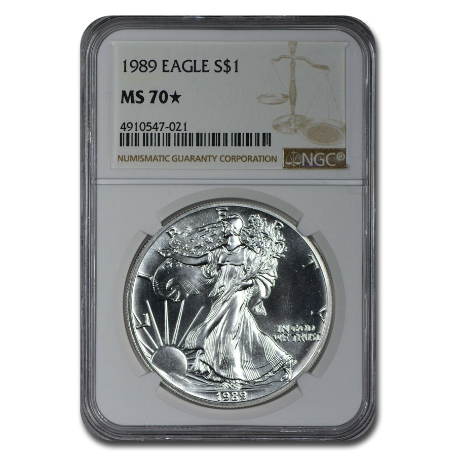 Buy 1989 American Silver Eagle MS70* NGC APMEX