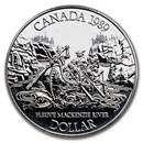 1989 Canada Silver Dollar BU (Mackenzie River)