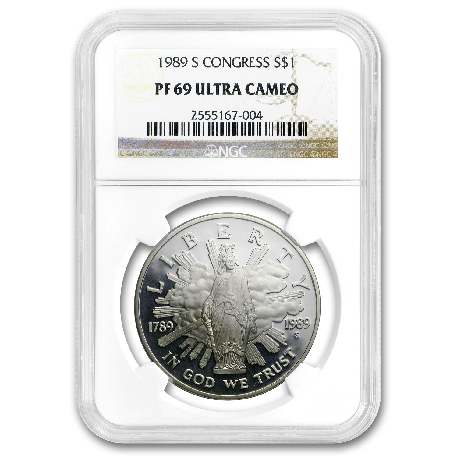 Buy 1989-S Congress Bicentennial $1 Silver Commem PF-69 NGC | APMEX