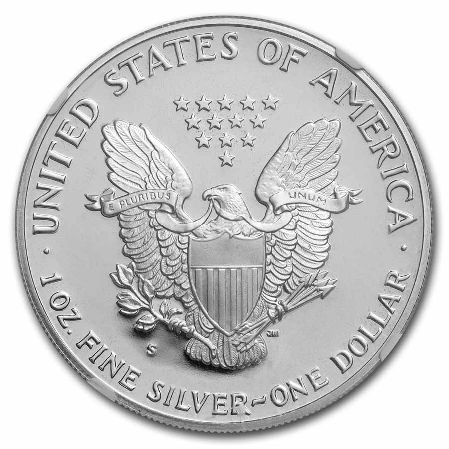 アンティークコイン 銀貨 2022 S 1 oz Proof American Silver Eagle PF
