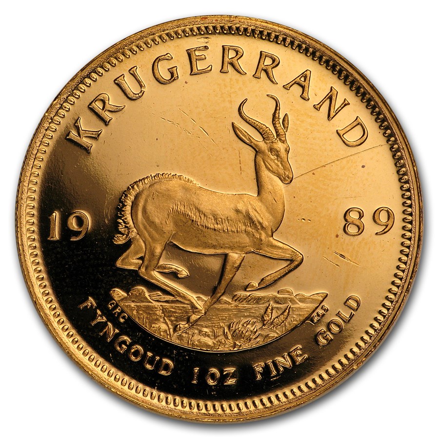 Buy 1989 South Africa 1 oz Proof Gold Krugerrand (Abrasions) | APMEX