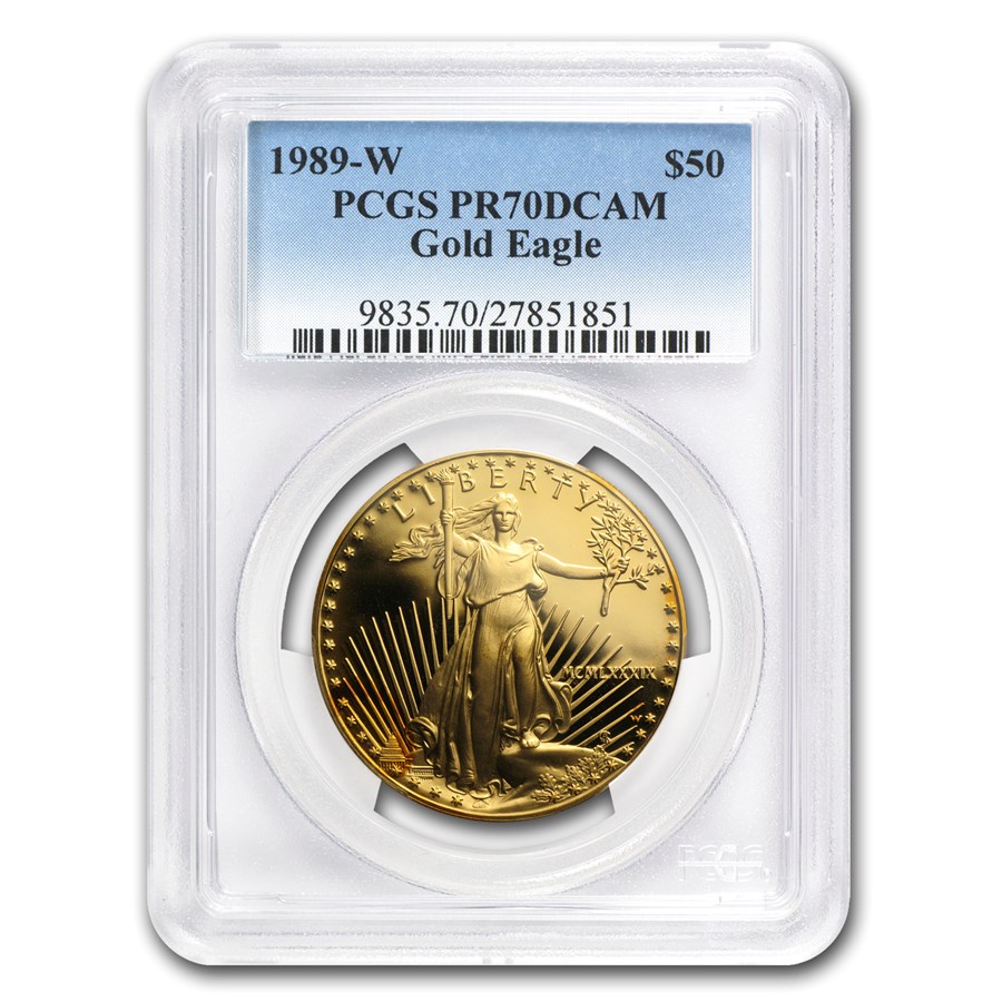 Buy 1989-W 1 oz Proof American Gold Eagle PR-70 DCAM PCGS | APMEX