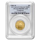 1989-W Gold $5 Commem Congressional PR-69 PCGS