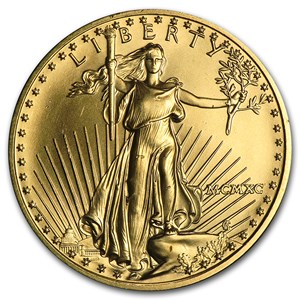 Buy 1990 1 2 Oz American Gold Eagle Bu (mcmxc) 