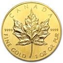 1990 Canada 1 oz Gold Maple Leaf BU