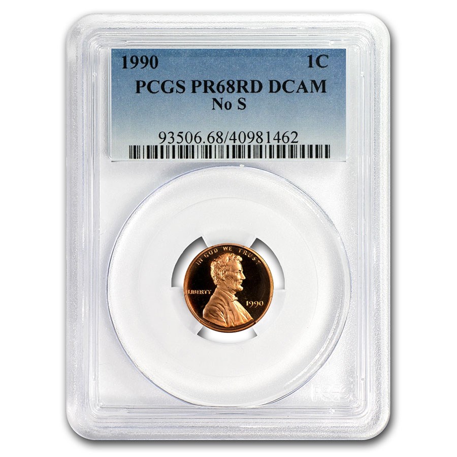 Buy 1990 Lincoln Cent No S PR-68 DCAM PCGS (Red) | APMEX