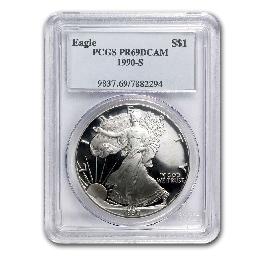 1990-S Proof American Silver Eagle PR-69 PCGS