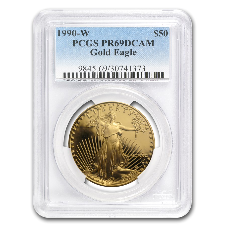 1990-W 1 oz Proof American Gold Eagle PR-69 DCAM PCGS