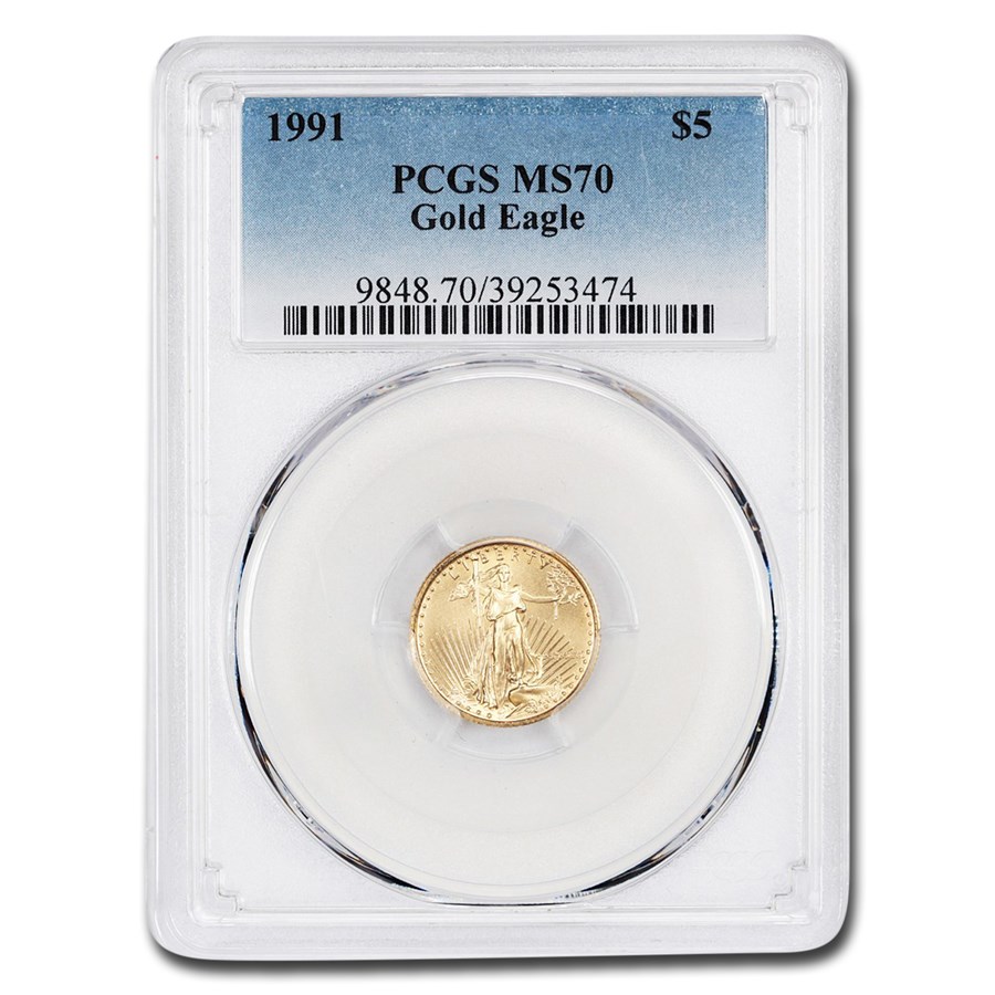 Buy 1991 1/10 oz American Gold Eagle MS-70 PCGS | APMEX